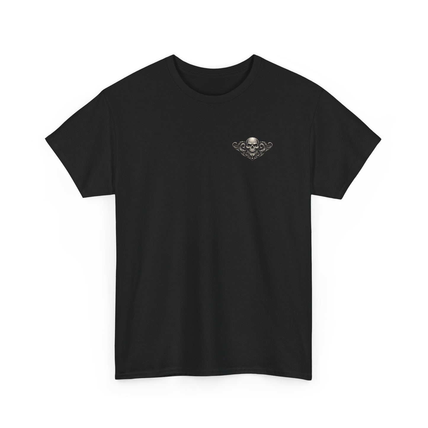 Skull Emblem Tee — BNP Gothic Skull Graphic T-Shirt