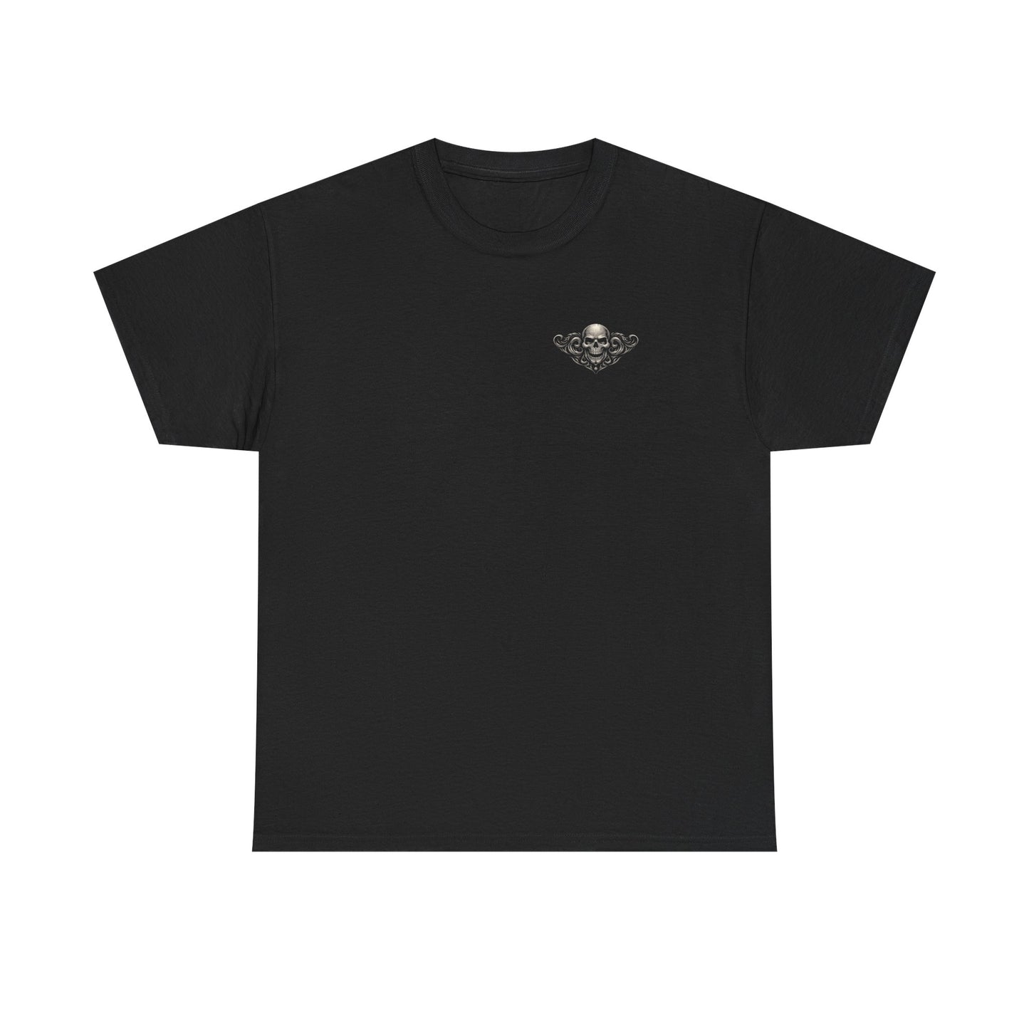 Skull Emblem Tee — BNP Gothic Skull Graphic T-Shirt