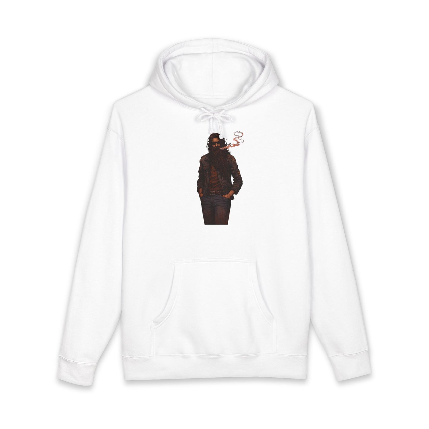 Hoodie - Smoky Noir Biker Graphic Hooded Sweatshirt
