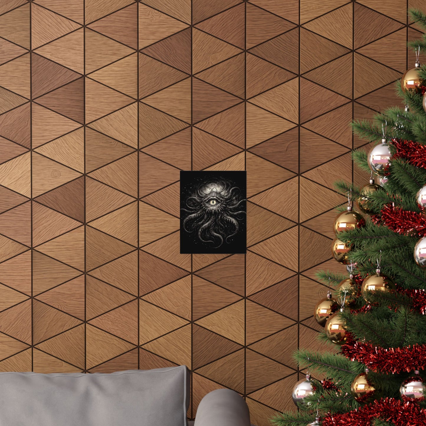 Cosmic Eye Art Poster — Matte Horror Tentacle Wall Print