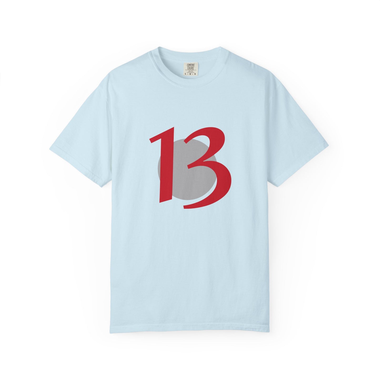 Lucky 13 Graphic T-Shirt — Bold Red Number 13 Tee