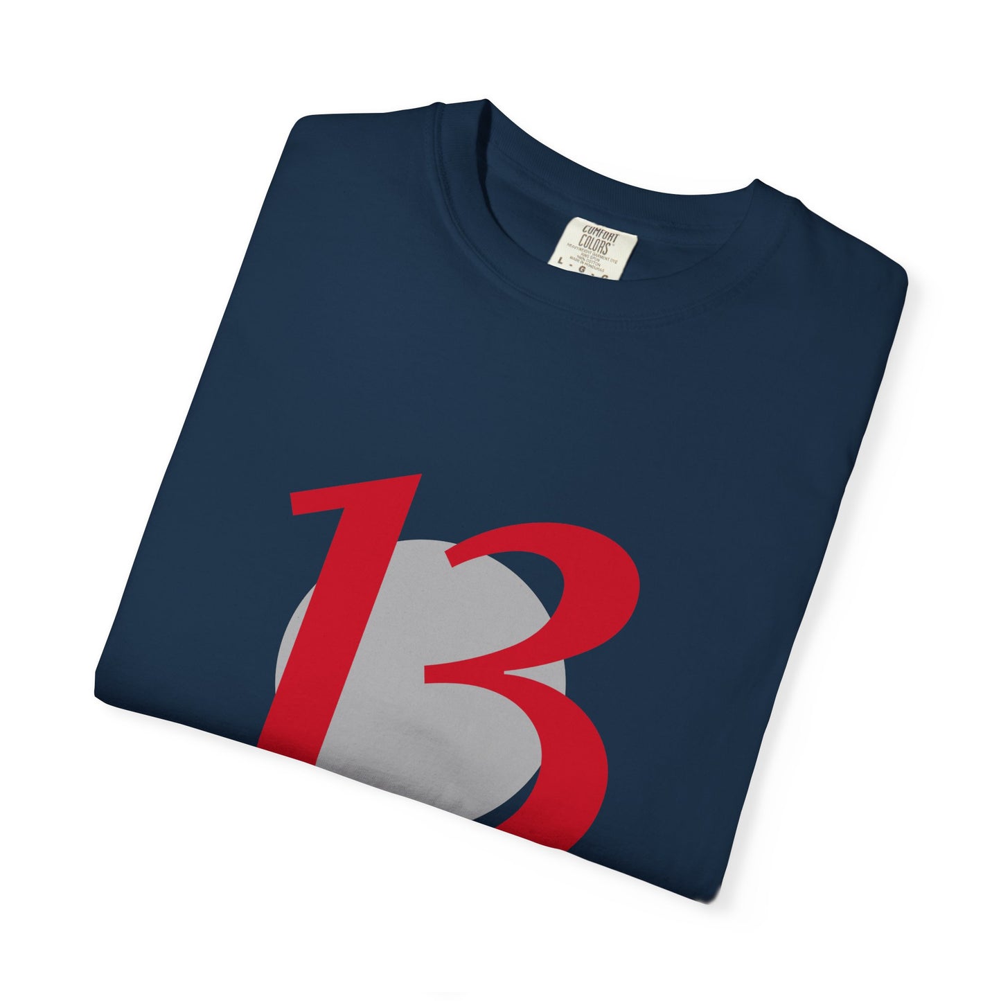 Lucky 13 Graphic T-Shirt — Bold Red Number 13 Tee