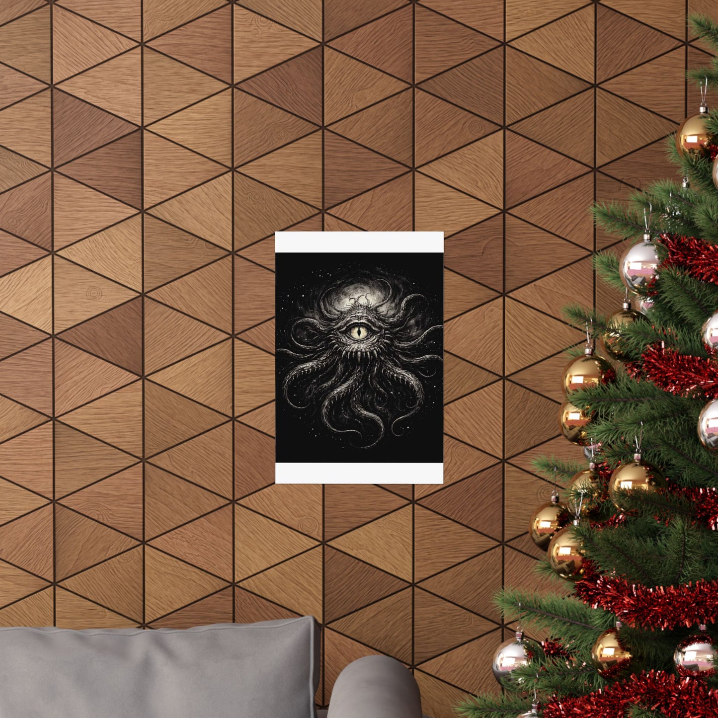 Cosmic Eye Art Poster — Matte Horror Tentacle Wall Print