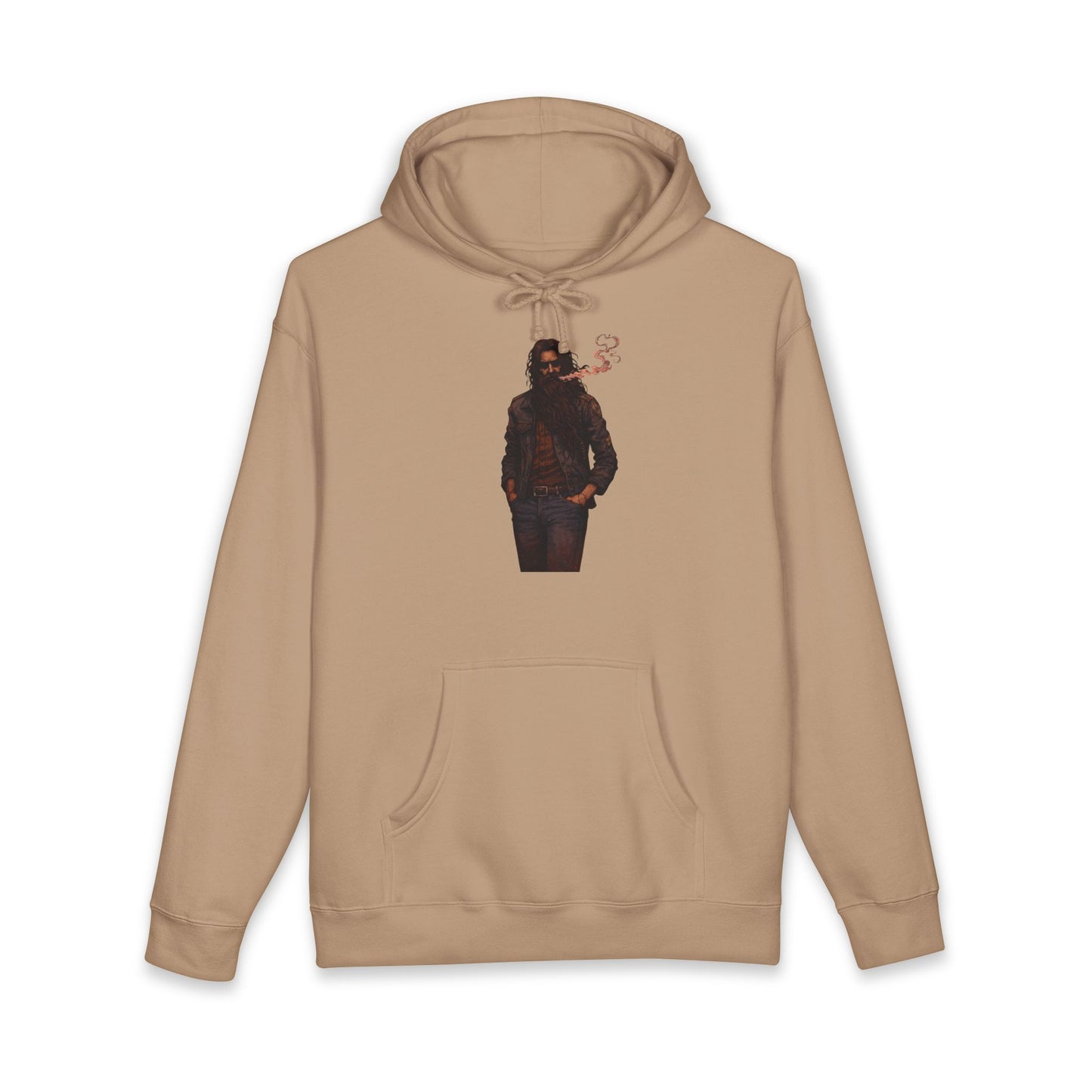 Hoodie - Smoky Noir Biker Graphic Hooded Sweatshirt