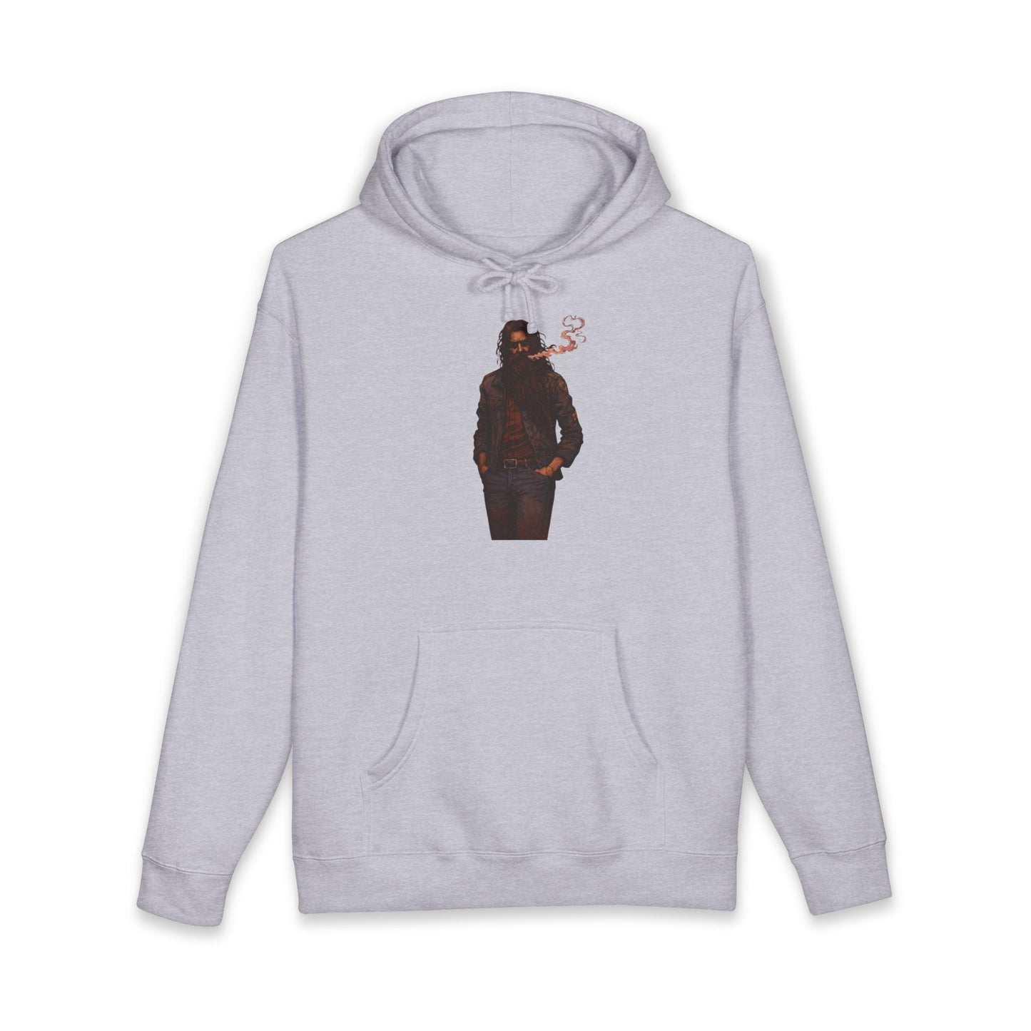 Hoodie - Smoky Noir Biker Graphic Hooded Sweatshirt