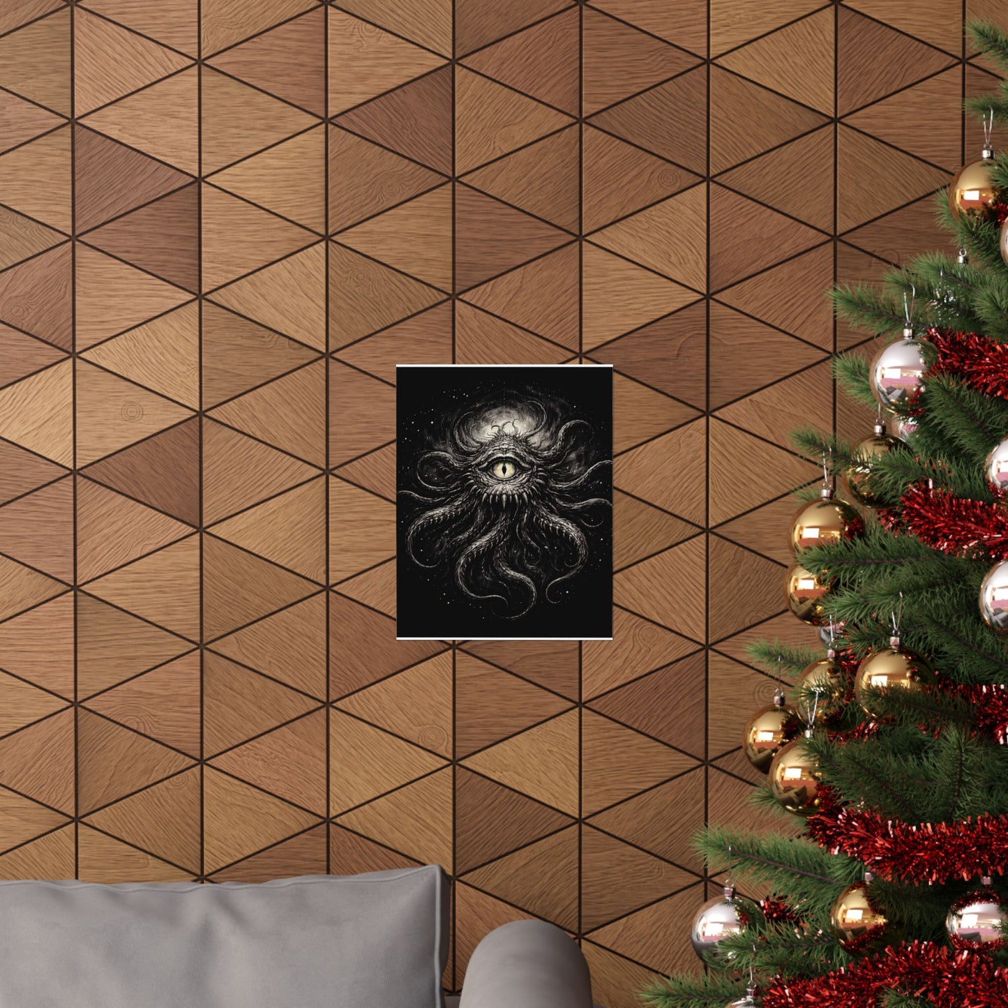 Cosmic Eye Art Poster — Matte Horror Tentacle Wall Print