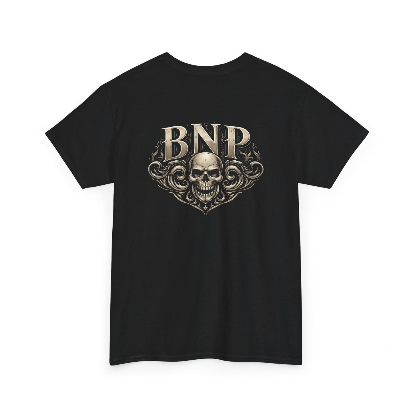 Skull Emblem Tee — BNP Gothic Skull Graphic T-Shirt