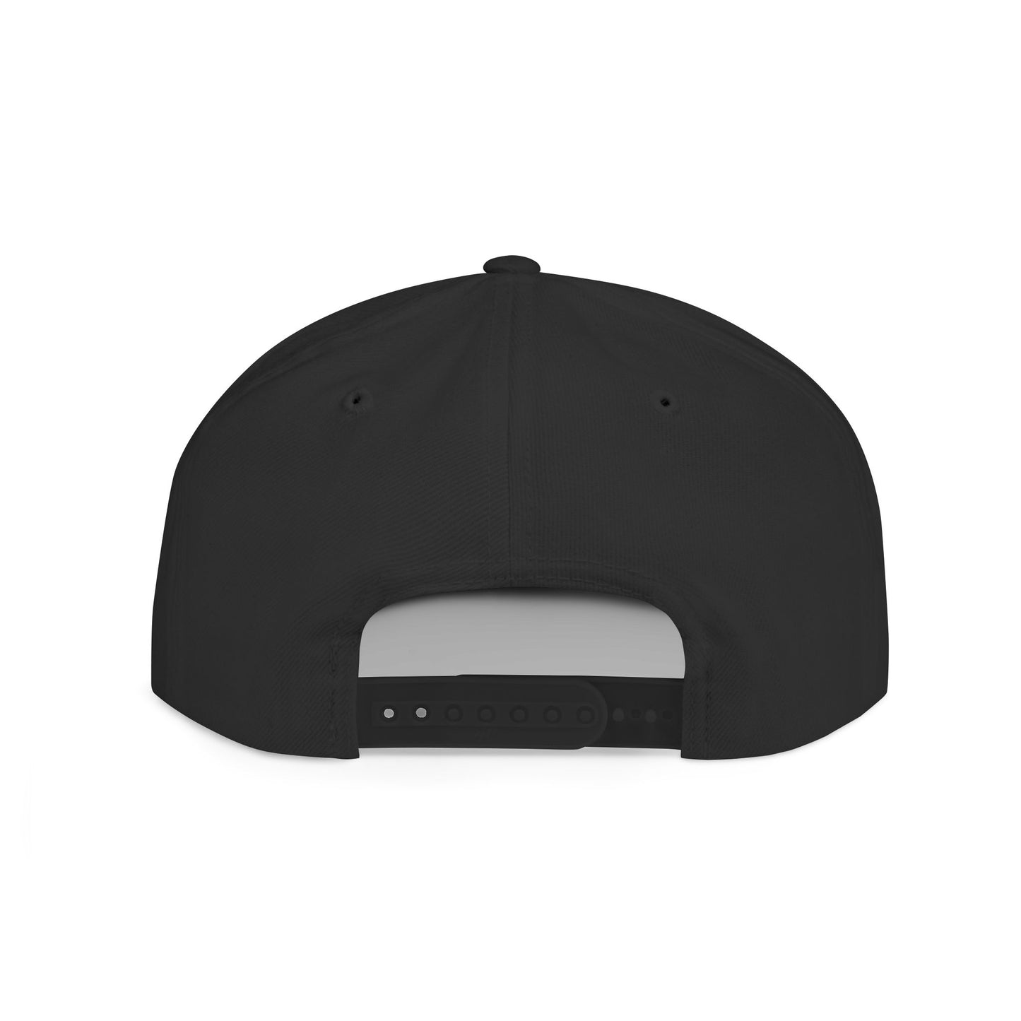 Diamond Skull Flat Bill Snapback Hat — Bling Skull Embroidered Cap
