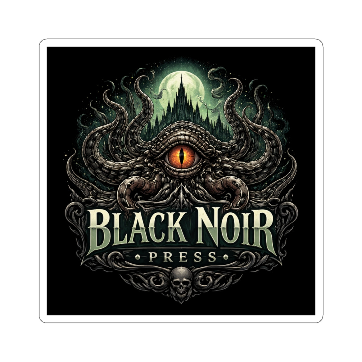 Black Noir Press Sticker
