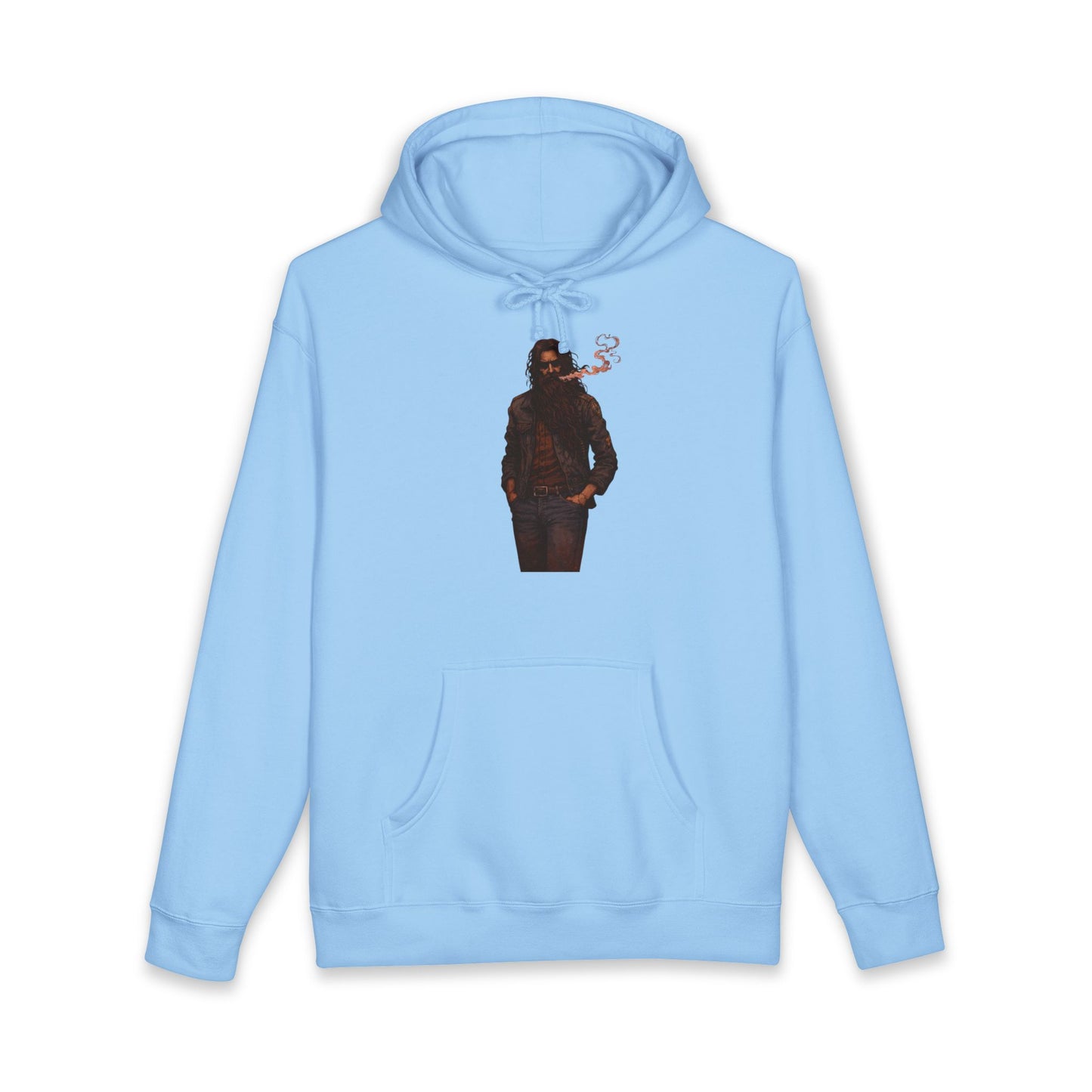 Hoodie - Smoky Noir Biker Graphic Hooded Sweatshirt