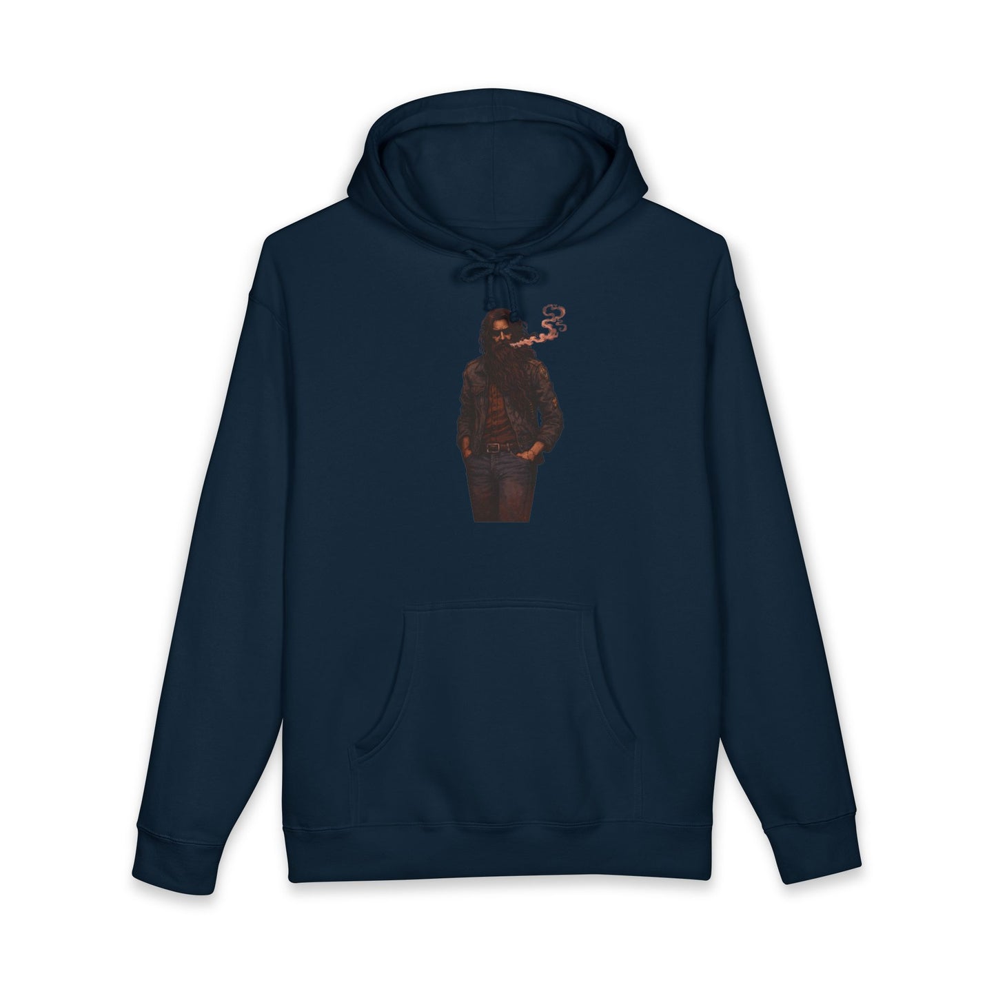 Hoodie - Smoky Noir Biker Graphic Hooded Sweatshirt