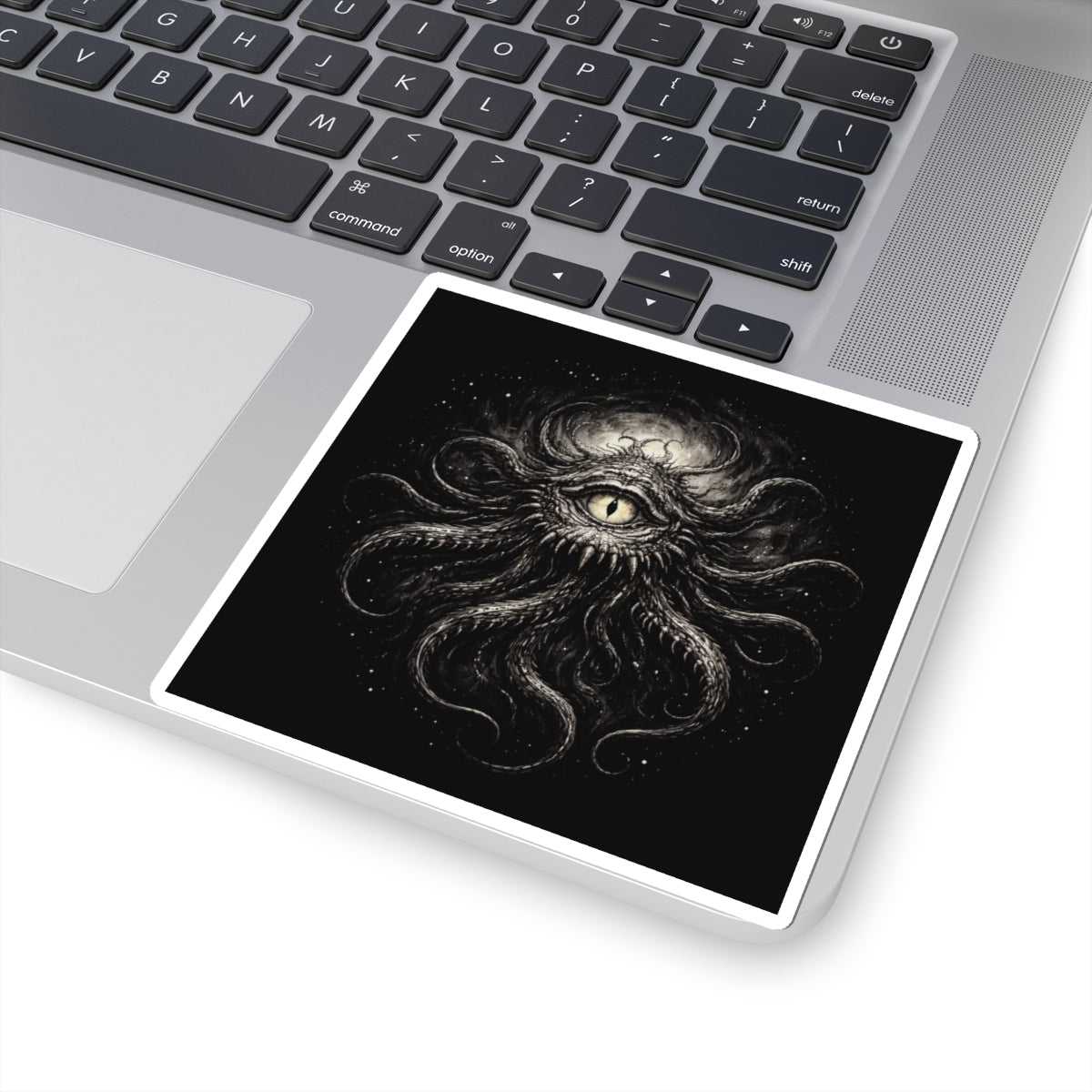 Cosmic Eye Sticker — Dark Lovecraftian Tentacle Kiss-Cut Decal