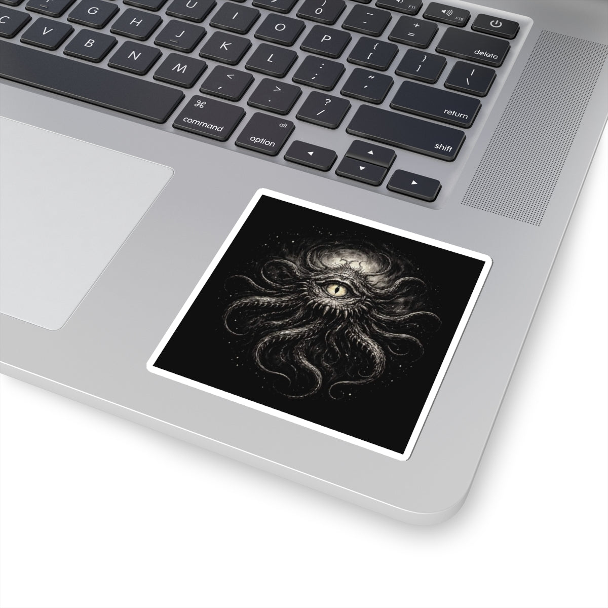 Cosmic Eye Sticker — Dark Lovecraftian Tentacle Kiss-Cut Decal