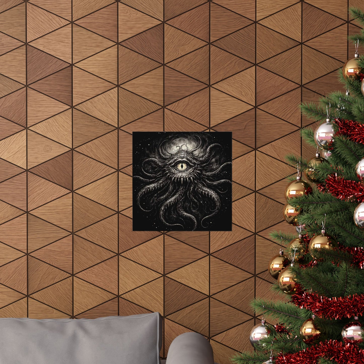 Cosmic Eye Art Poster — Matte Horror Tentacle Wall Print
