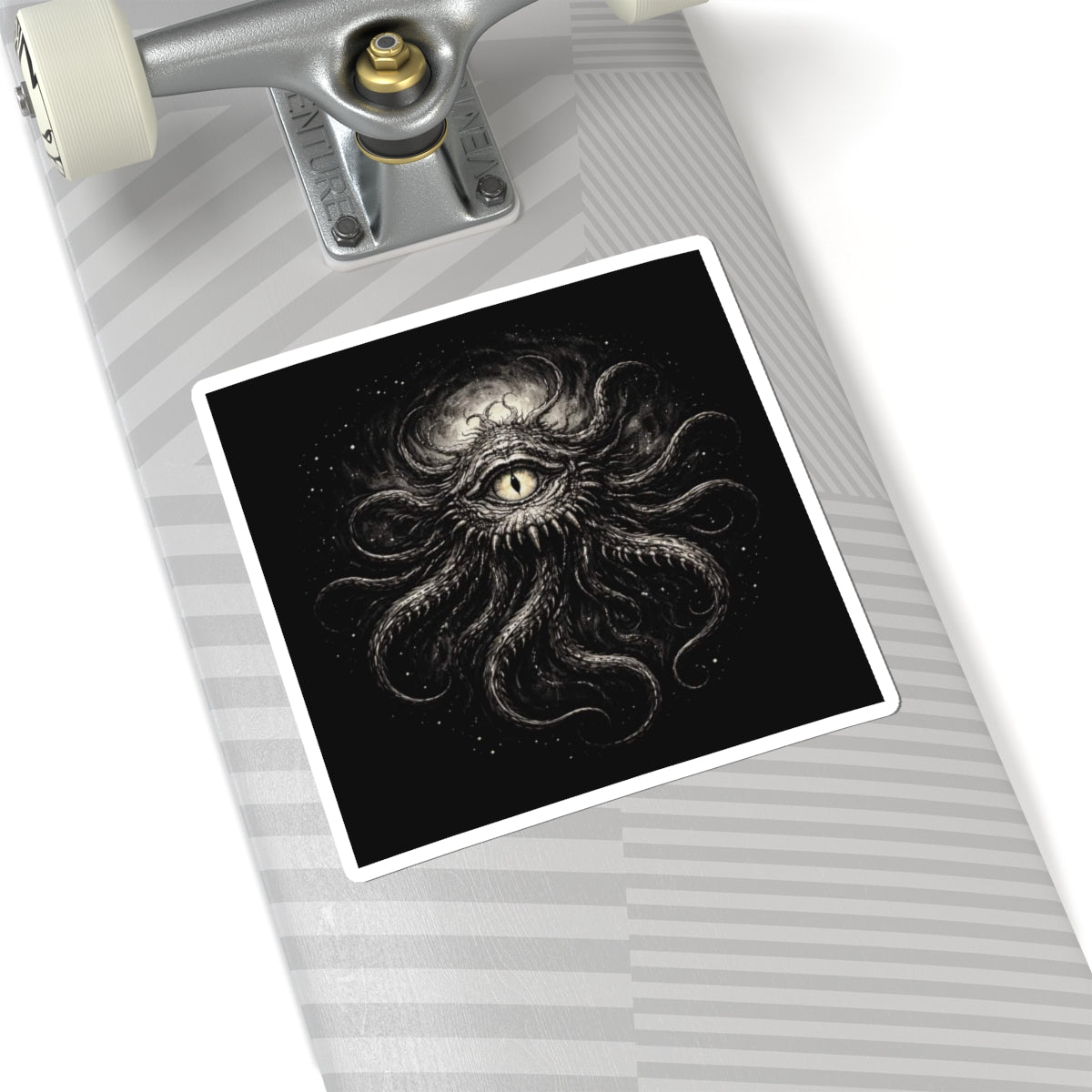 Cosmic Eye Sticker — Dark Lovecraftian Tentacle Kiss-Cut Decal