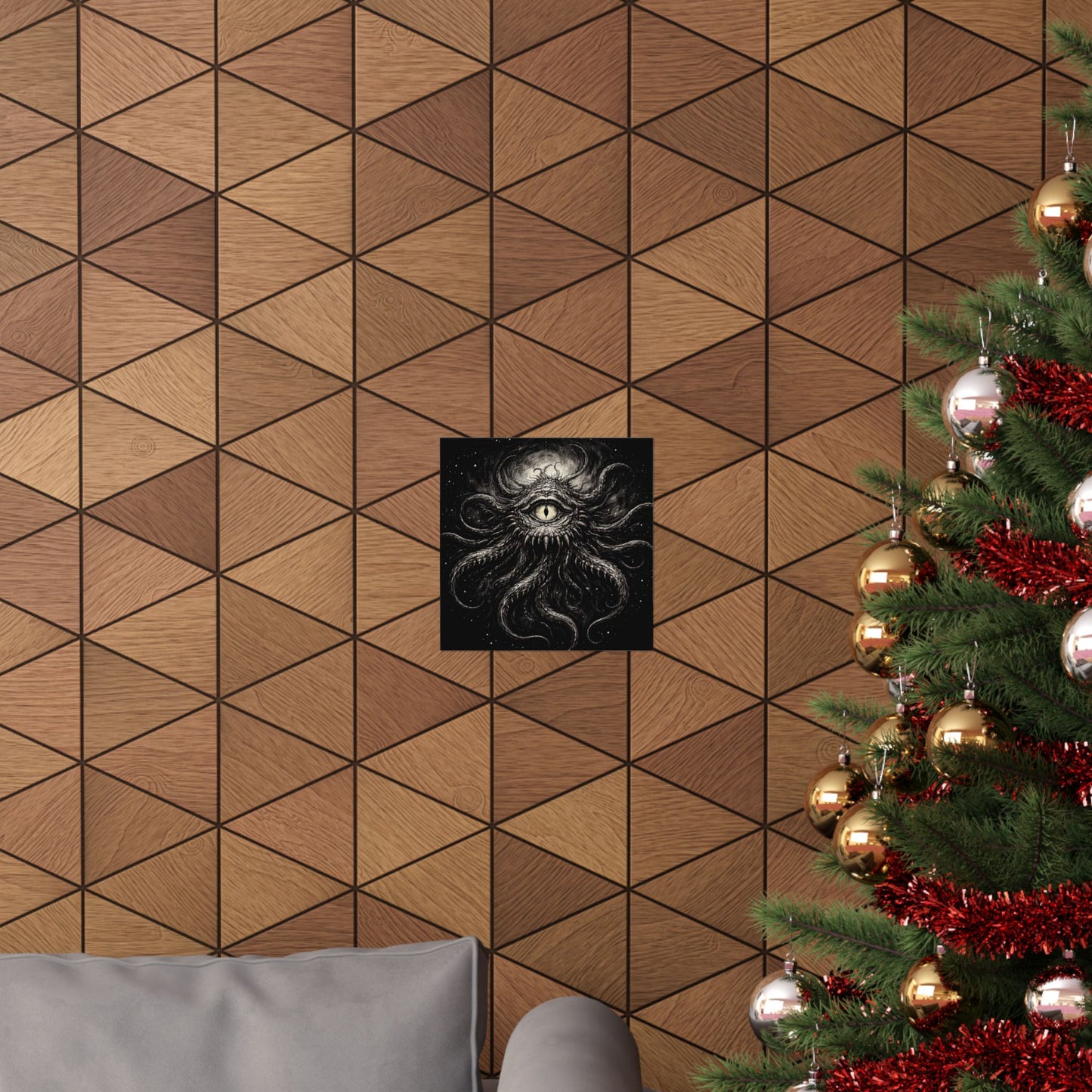 Cosmic Eye Art Poster — Matte Horror Tentacle Wall Print