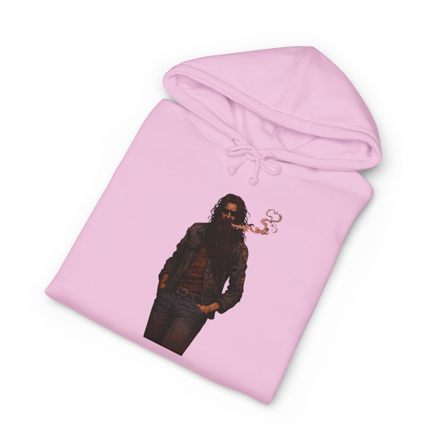Hoodie - Smoky Noir Biker Graphic Hooded Sweatshirt
