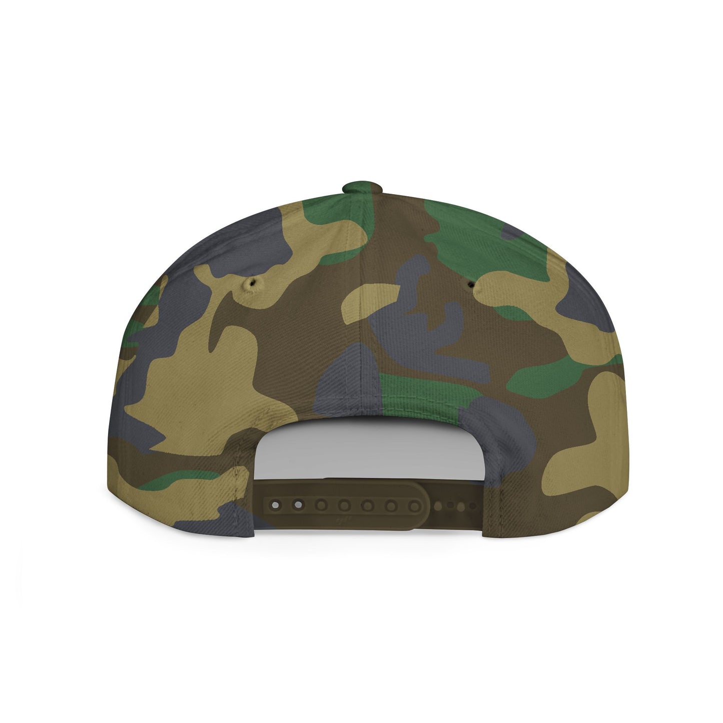 Diamond Skull Flat Bill Snapback Hat — Bling Skull Embroidered Cap