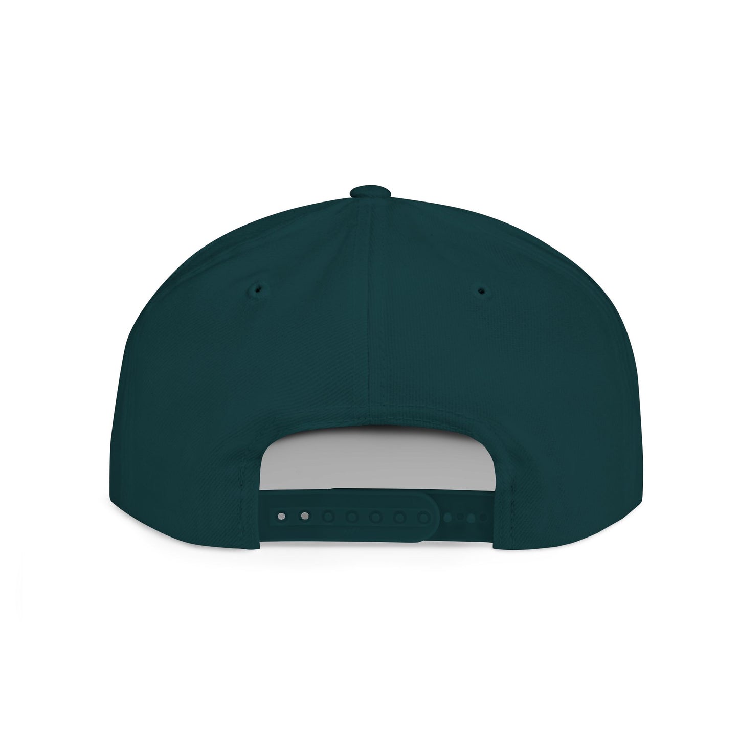 Diamond Skull Flat Bill Snapback Hat — Bling Skull Embroidered Cap