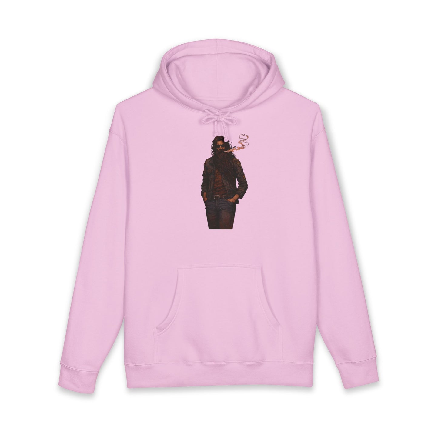Hoodie - Smoky Noir Biker Graphic Hooded Sweatshirt