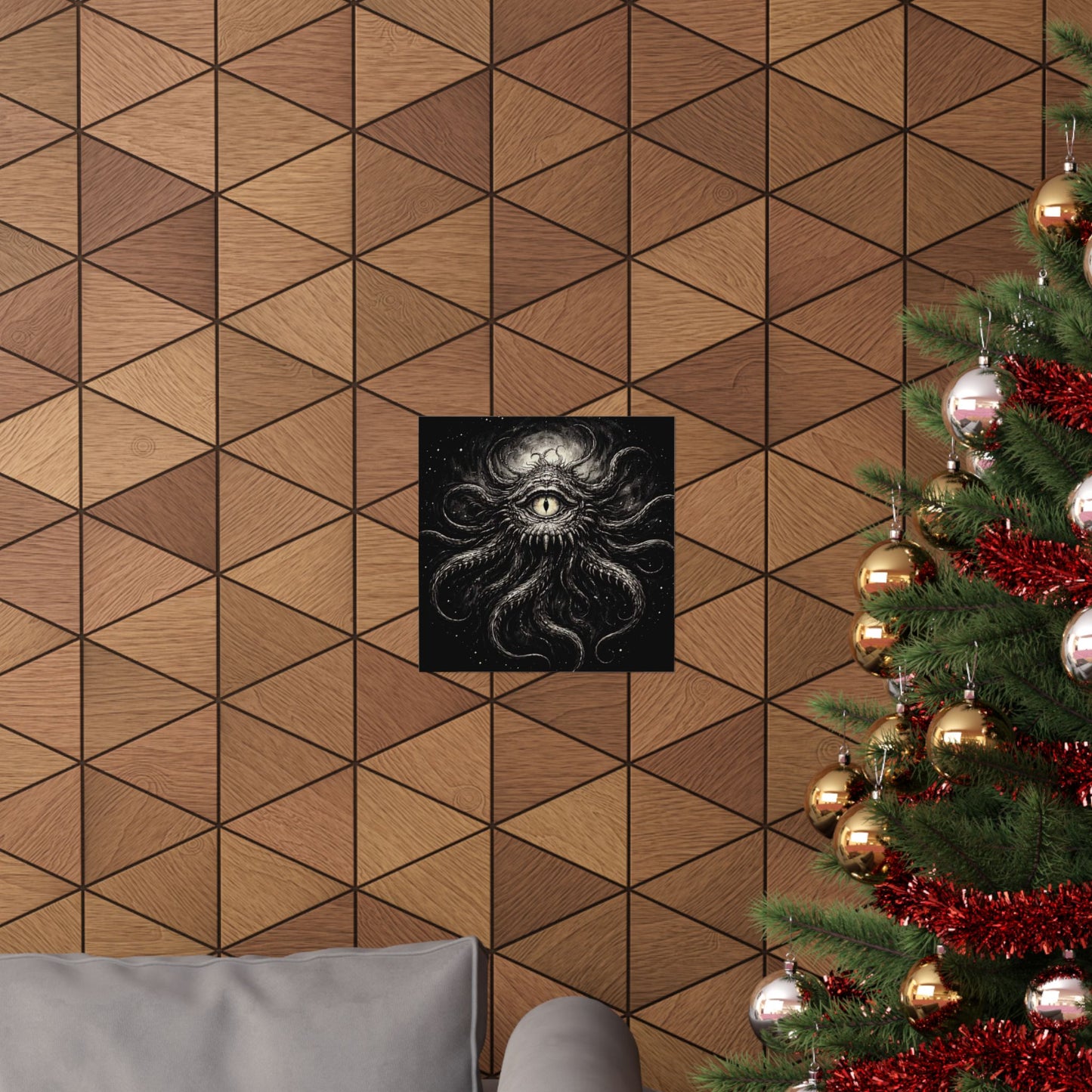 Cosmic Eye Art Poster — Matte Horror Tentacle Wall Print
