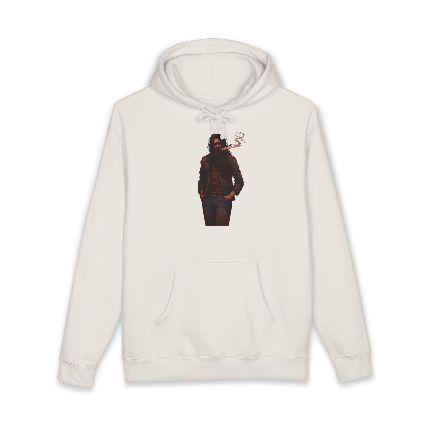 Hoodie - Smoky Noir Biker Graphic Hooded Sweatshirt